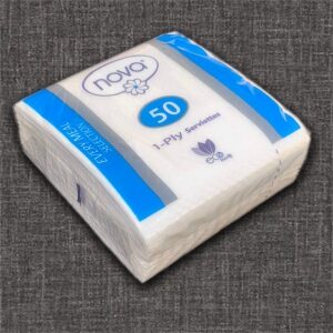 Single Ply Virgin Serviettes x 50 Sheets