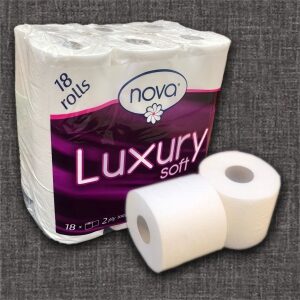 Two Ply 350 Sheets Virgin 18 Rolls
