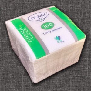 Single Ply Virgin Serviettes x 100 Sheets