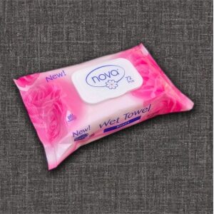 Wet Towel Wipes Rose Scented